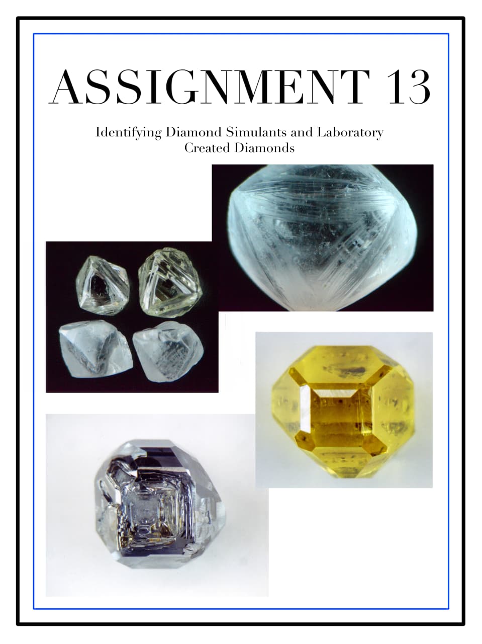 An image of the Assignment 13 cover in the Diamond Course.